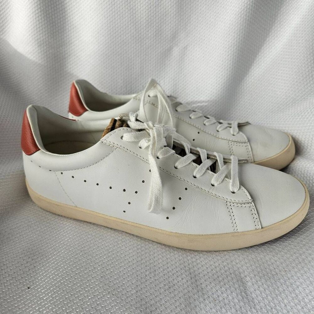 Gola Nova Safari Sneakers in White Leather Size 8
